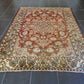 Antiker Perser Teppich Isfahan Handgeknüpfter Orientteppich 201x140cm