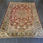 Antiker Perser Teppich Isfahan Handgeknüpfter Orientteppich 201x140cm