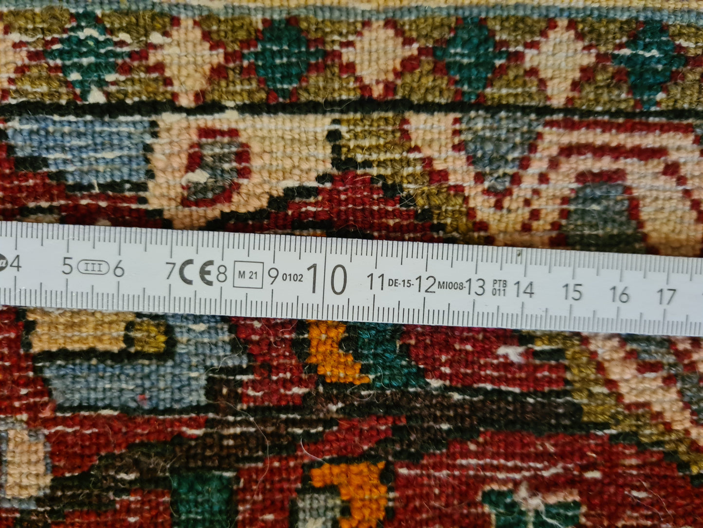 Antiker Perser Teppich Isfahan Handgeknüpfter Orientteppich 201x140cm