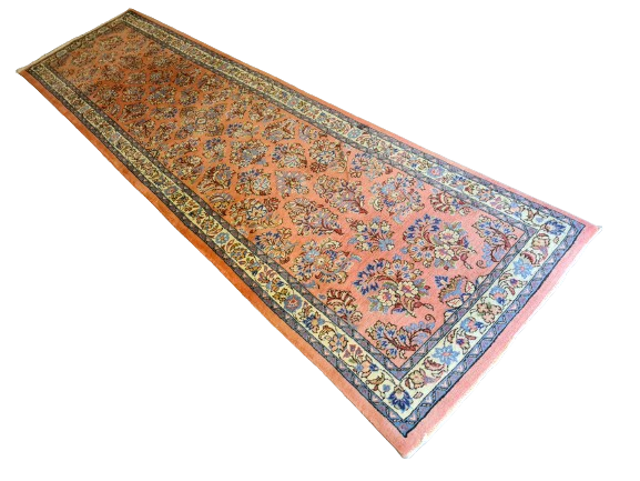 Feiner Hochwertiger Handgeknüpfter Perser Teppich Orientteppich Sarough 314x82cm