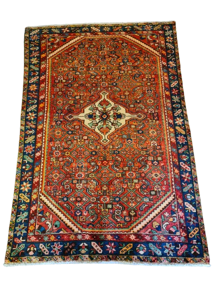 Antiker Hochwertiger Handgeknüpfter Perserteppich Orientteppich Malaya 209x146cm