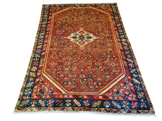 Antiker Hochwertiger Handgeknüpfter Perserteppich Orientteppich Malaya 209x146cm