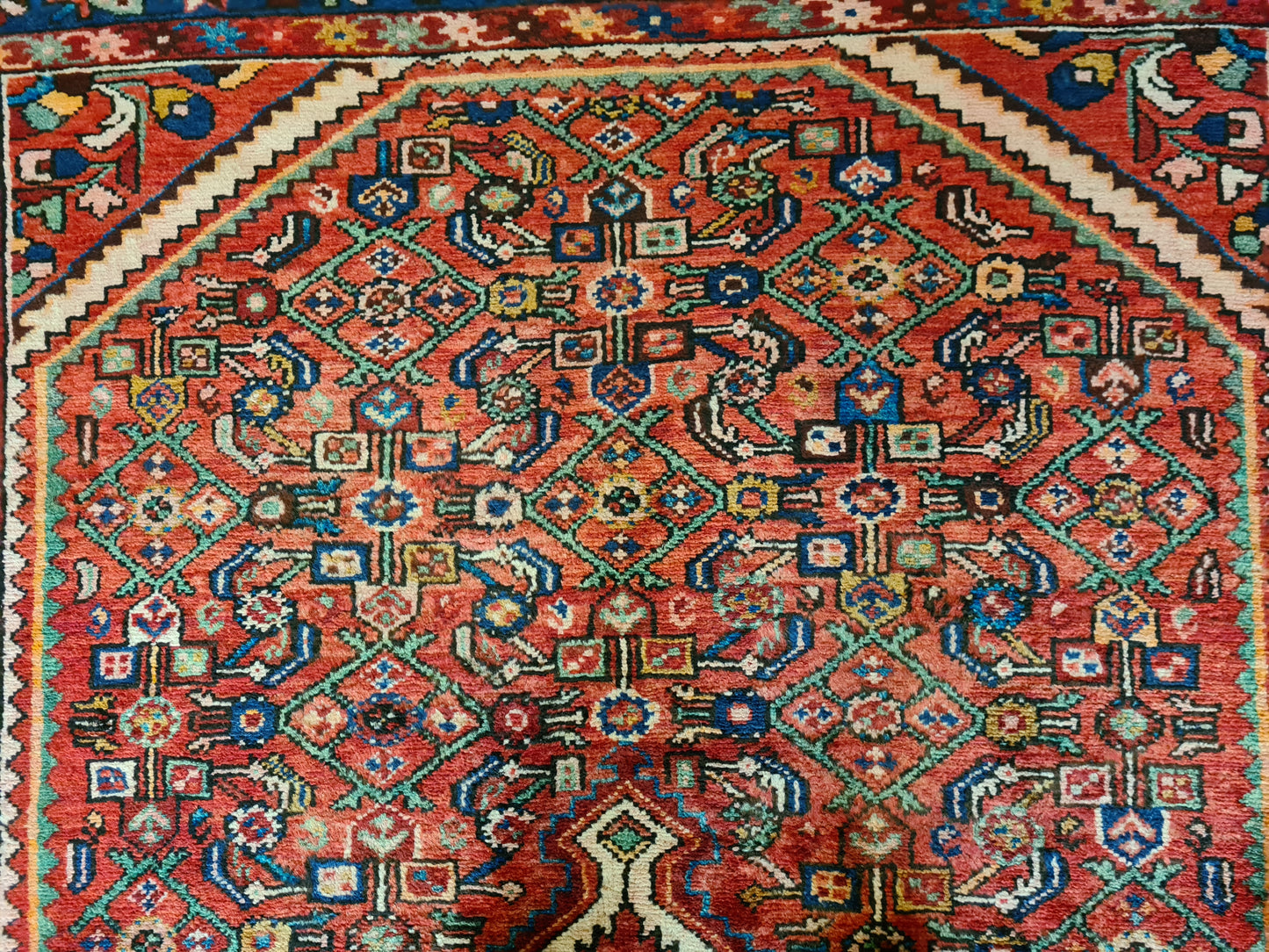 Antiker Hochwertiger Handgeknüpfter Perserteppich Orientteppich Malaya 209x146cm