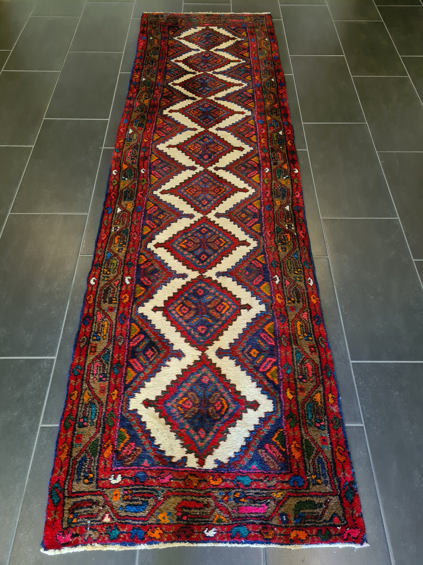 Feiner Hochwertiger Handgeknüpfter Perserteppich Orientteppich Malaya 274x80cm