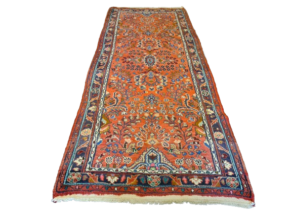 Edler Handgeknüpfter Perser Sarough Hamedan Orientteppich 215x87cm