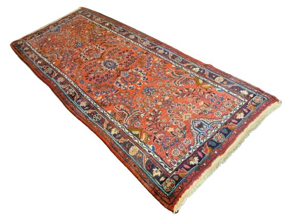 Edler Handgeknüpfter Perser Sarough Hamedan Orientteppich 215x87cm