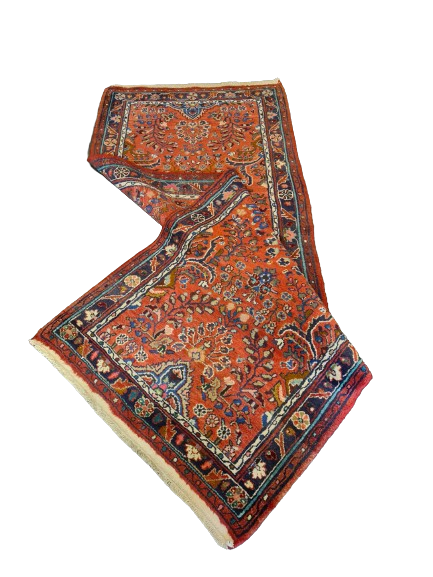 Edler Handgeknüpfter Perser Sarough Hamedan Orientteppich 215x87cm