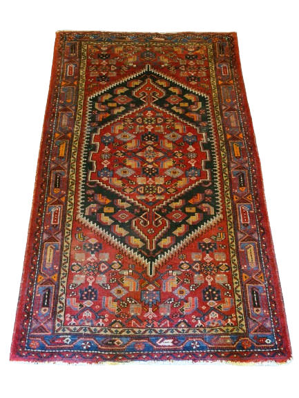 Antiker Handgeknüpfter Perser Malaya Orientteppich 214x130cm