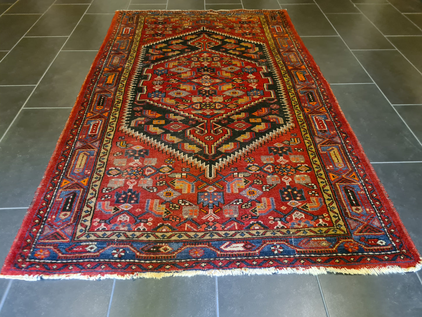 Antiker Handgeknüpfter Perser Malaya Orientteppich 214x130cm