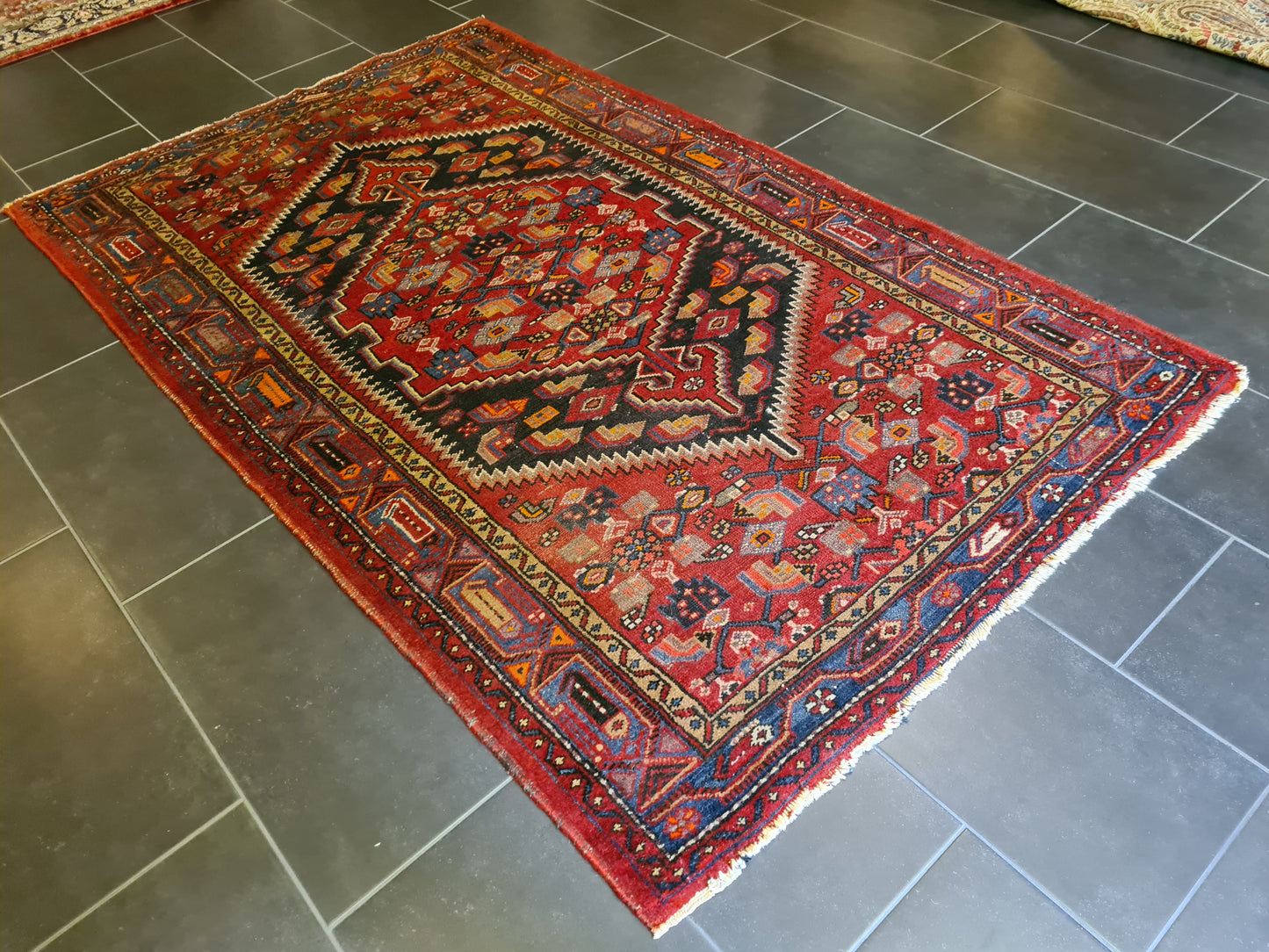 Antiker Handgeknüpfter Perser Malaya Orientteppich 214x130cm