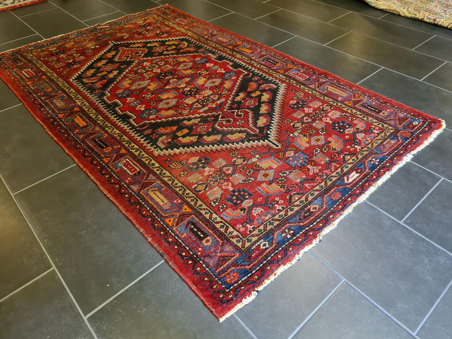 Antiker Handgeknüpfter Perser Malaya Orientteppich 214x130cm