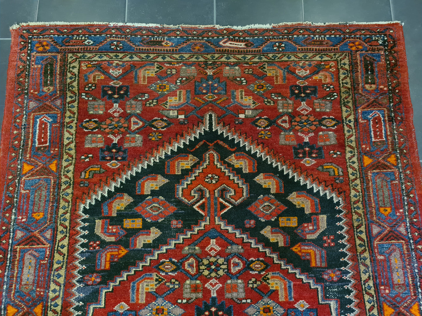 Antiker Handgeknüpfter Perser Malaya Orientteppich 214x130cm