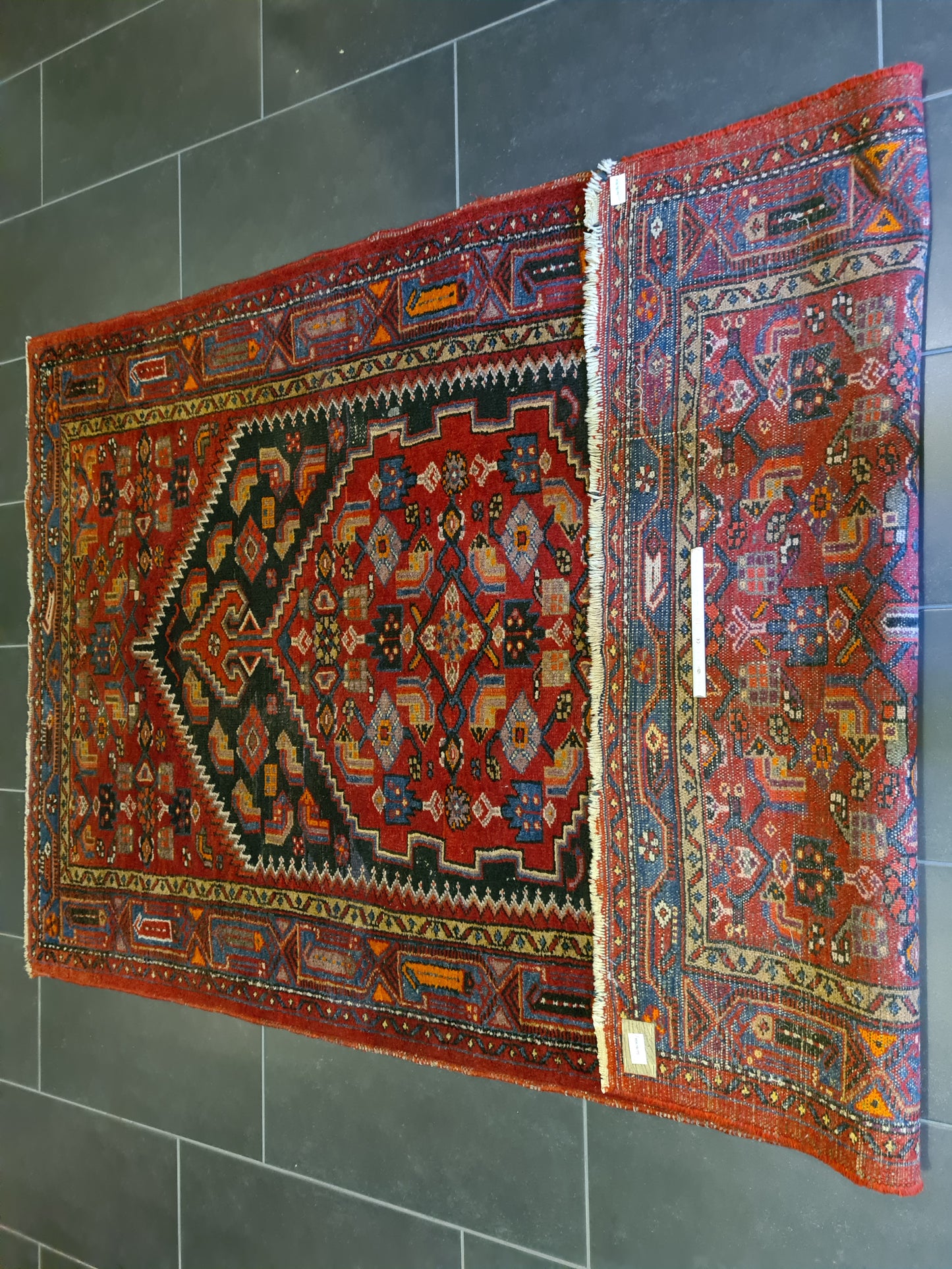 Antiker Handgeknüpfter Perser Malaya Orientteppich 214x130cm