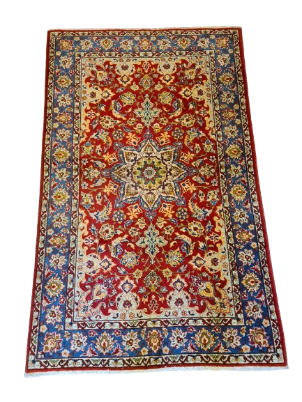 Feiner Handgeknüpfter Isfahan Najafabad Perserteppich Orienttteppich 166x103cm