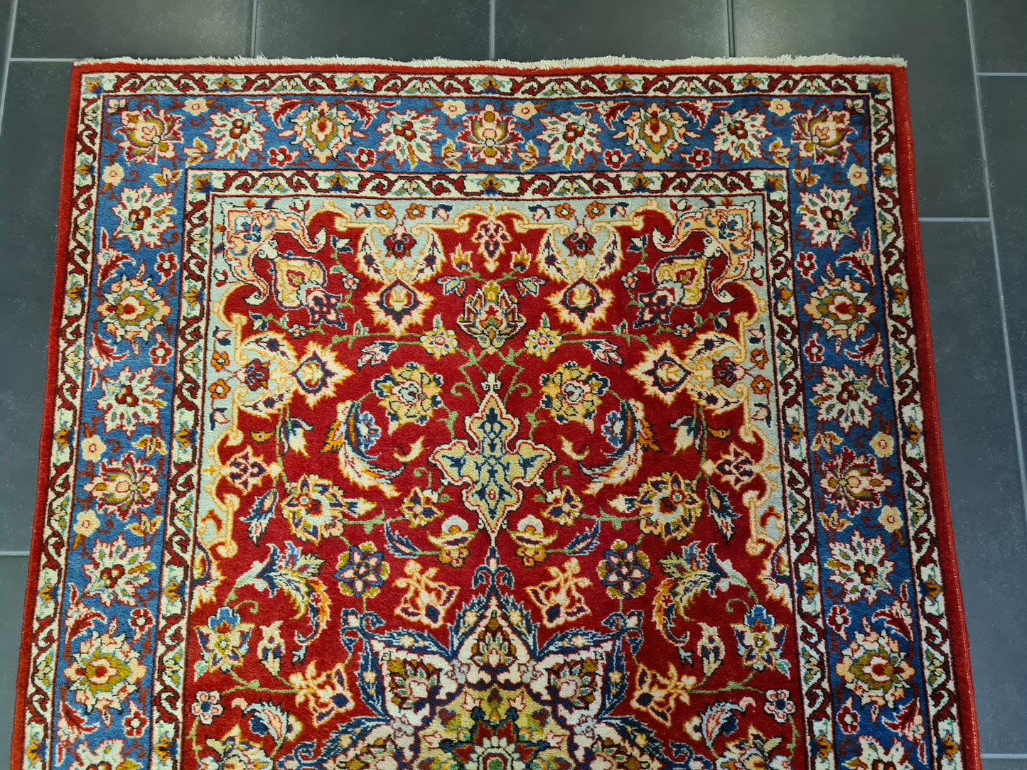 Feiner Handgeknüpfter Isfahan Najafabad Perserteppich Orienttteppich 166x103cm