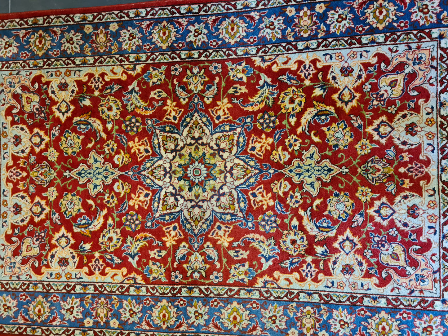 Feiner Handgeknüpfter Isfahan Najafabad Perserteppich Orienttteppich 166x103cm