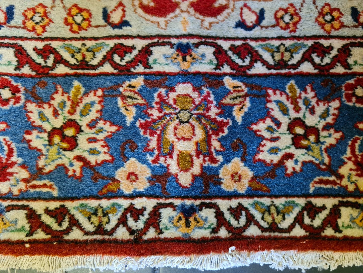 Feiner Handgeknüpfter Isfahan Najafabad Perserteppich Orienttteppich 166x103cm