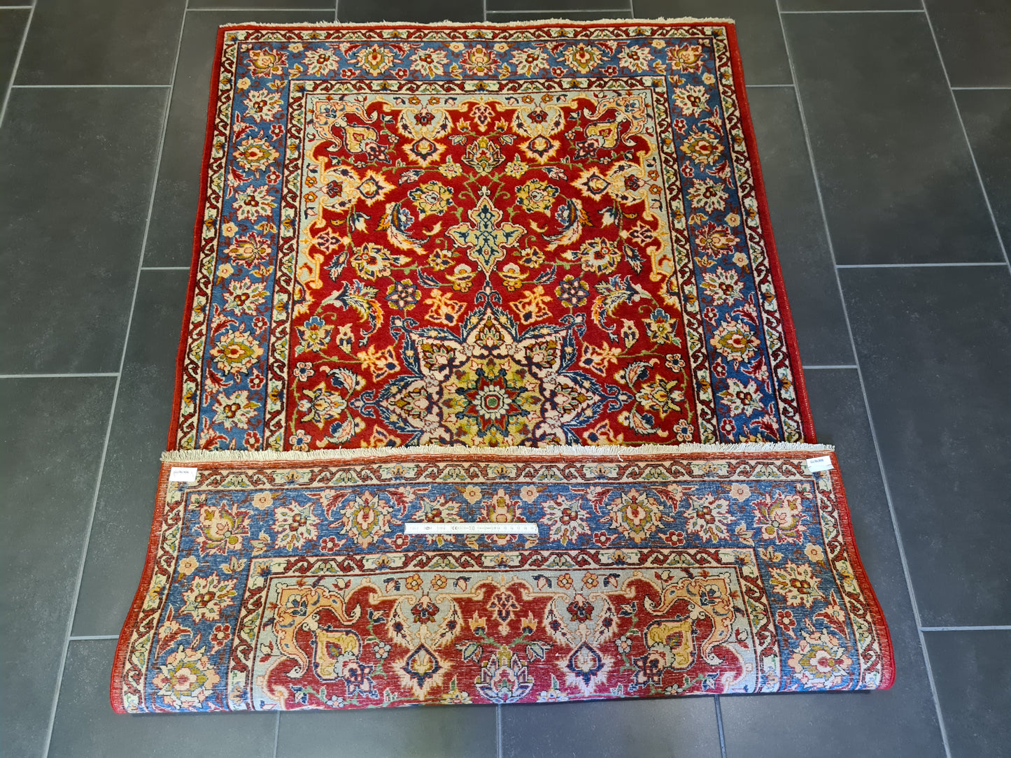 Feiner Handgeknüpfter Isfahan Najafabad Perserteppich Orienttteppich 166x103cm