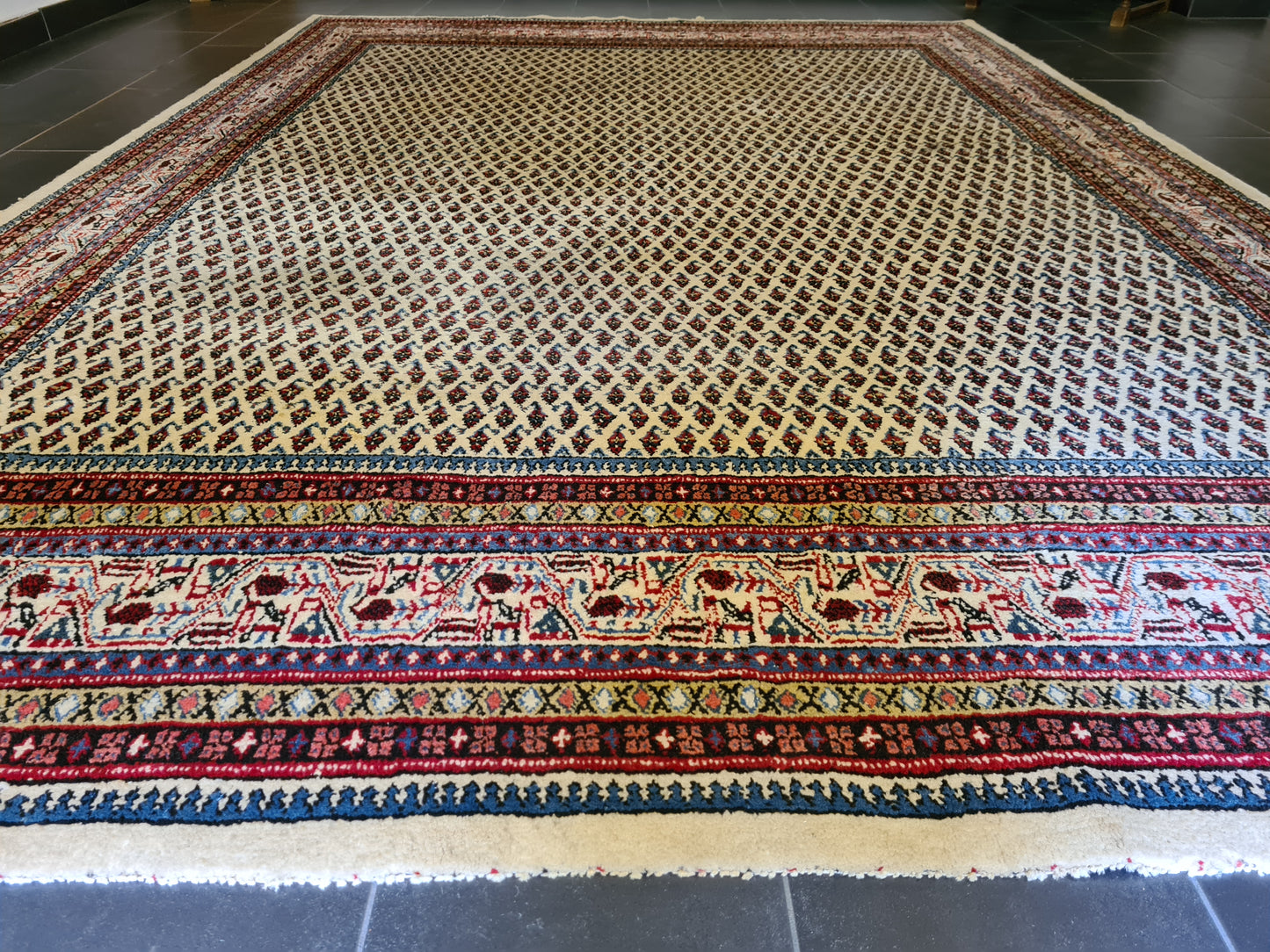 Edler Sarough Mir Perser Teppich Handgeknüpfter Orientteppich 356x253cm