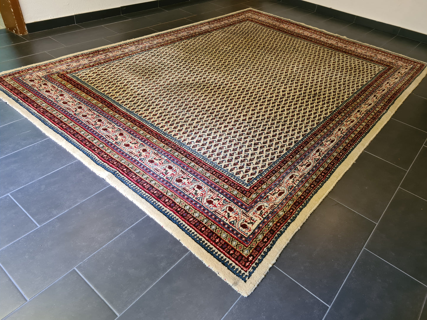 Edler Sarough Mir Perser Teppich Handgeknüpfter Orientteppich 356x253cm