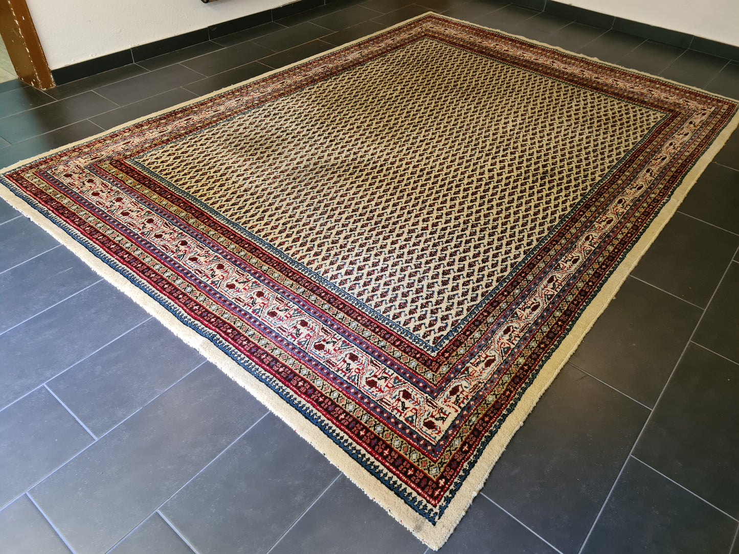 Edler Sarough Mir Perser Teppich Handgeknüpfter Orientteppich 356x253cm