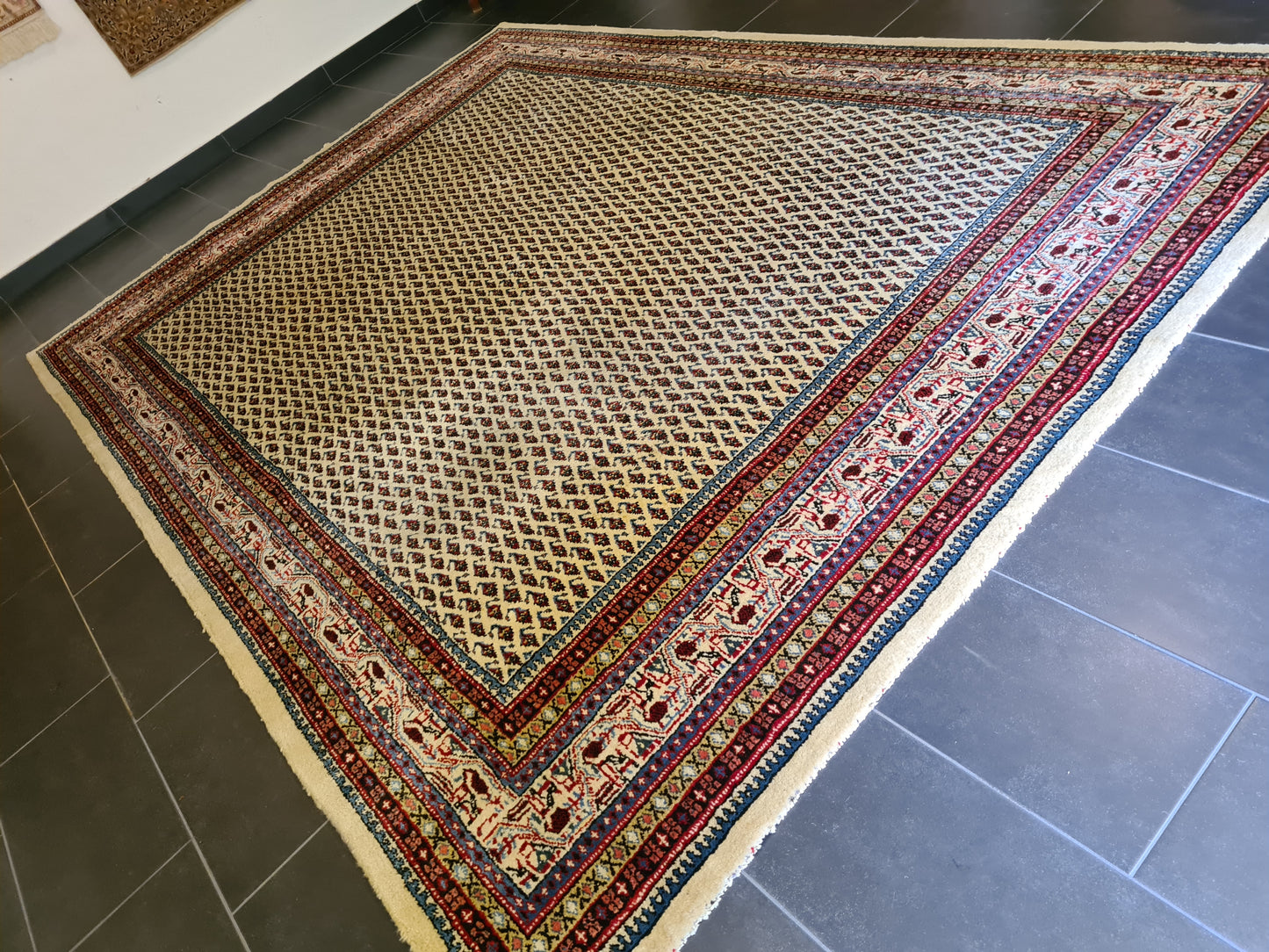 Edler Sarough Mir Perser Teppich Handgeknüpfter Orientteppich 356x253cm