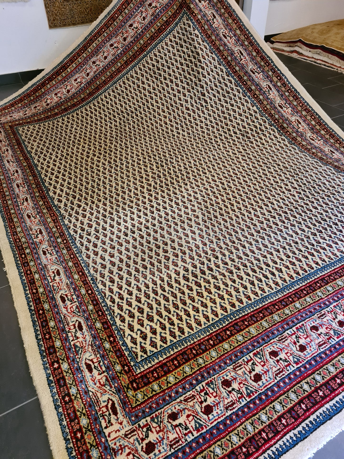 Edler Sarough Mir Perser Teppich Handgeknüpfter Orientteppich 356x253cm