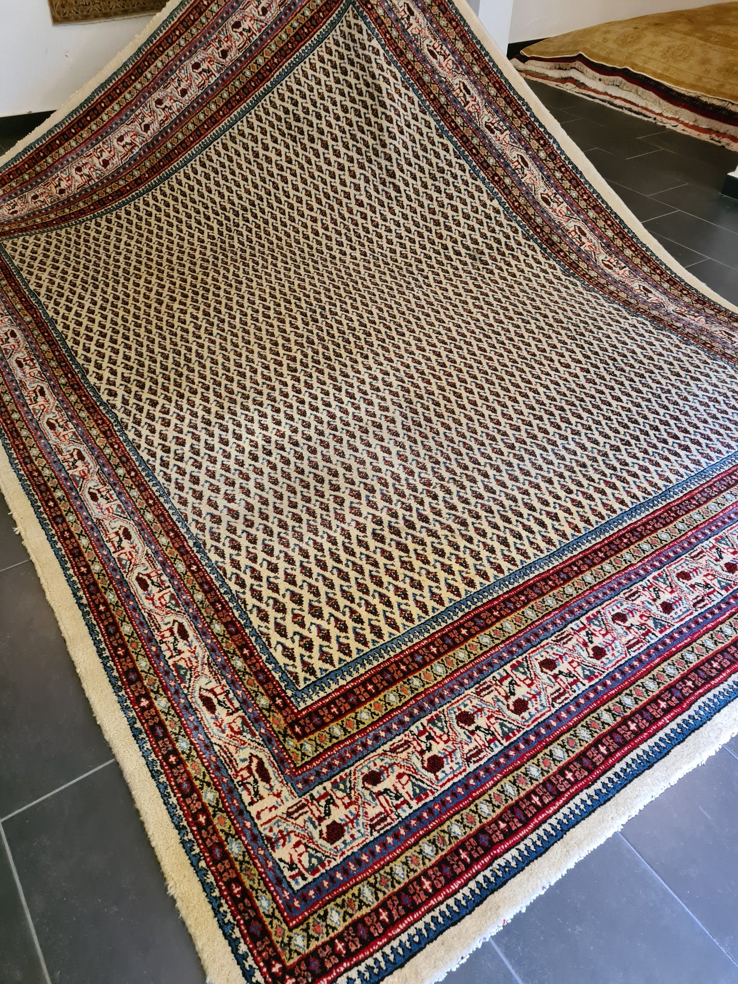 Edler Sarough Mir Perser Teppich Handgeknüpfter Orientteppich 356x253cm