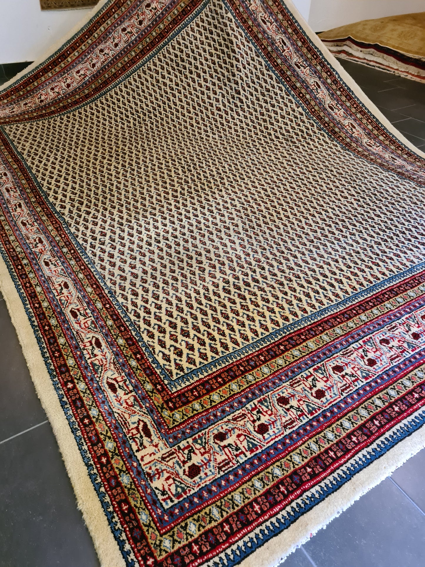 Edler Sarough Mir Perser Teppich Handgeknüpfter Orientteppich 356x253cm