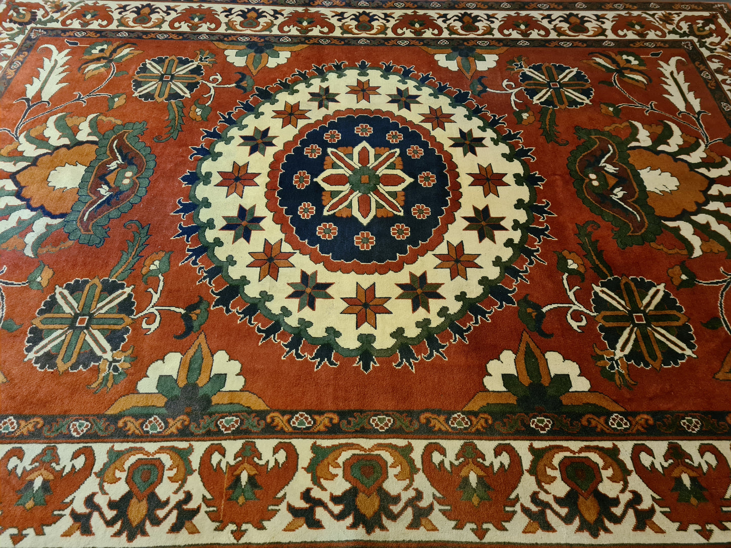 Perser Teppich Handgeknüpfter Palast Orientteppich 338x242cm