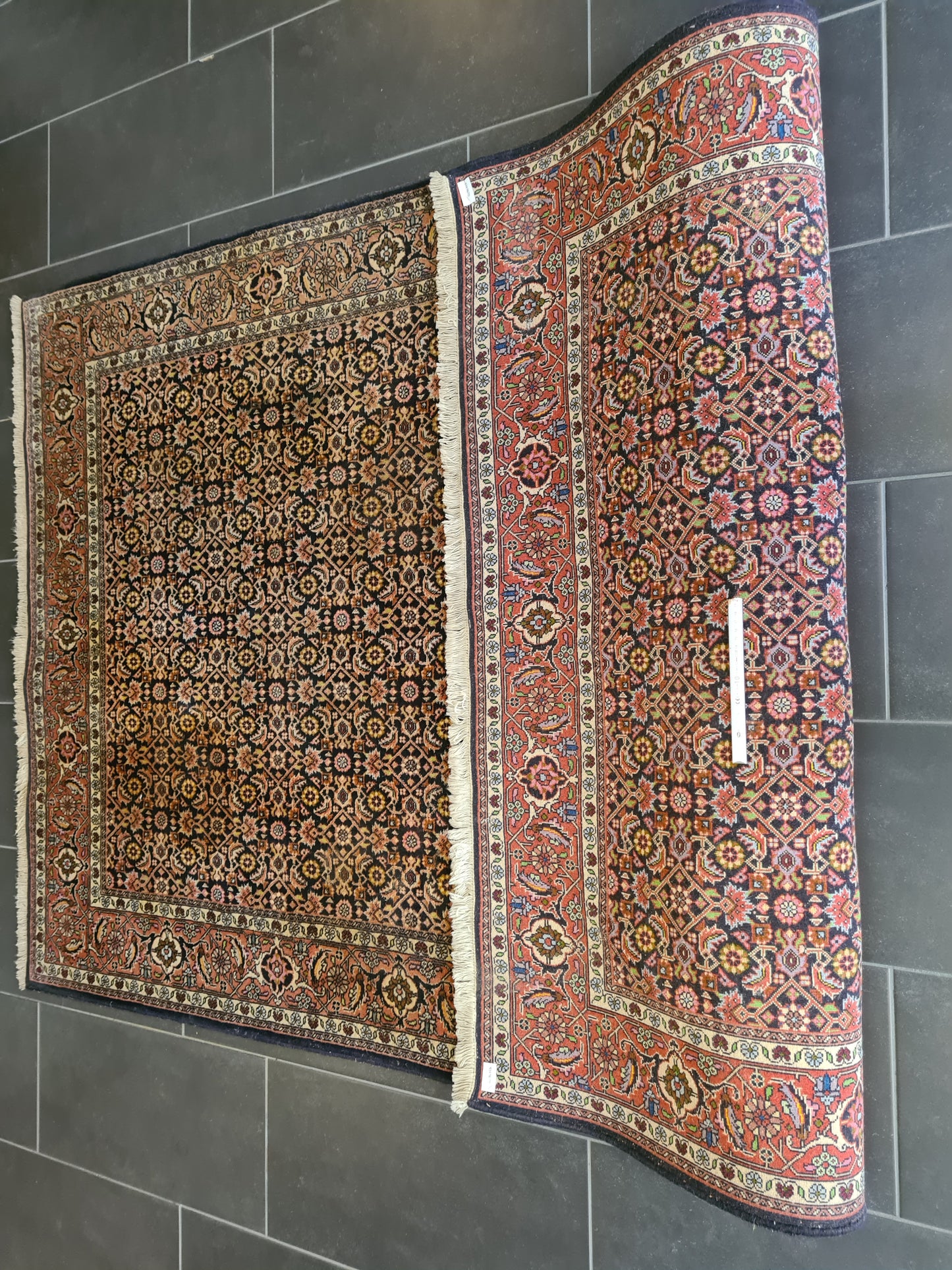 Feiner Handgeknüpfter Perser Bidjar Teppich Orientteppich 225x144cm