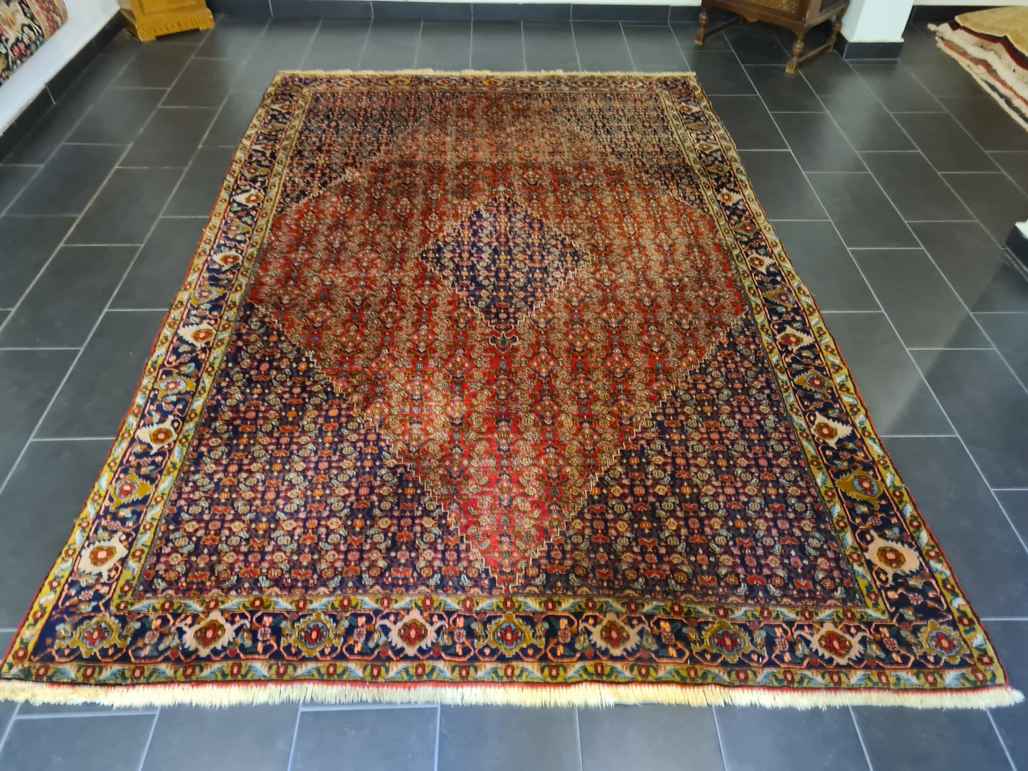 Königlicher Handgeknüpfter Bidjar Perser Palastteppich Orientteppich 336x223cm