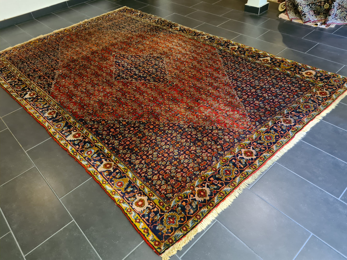 Königlicher Handgeknüpfter Bidjar Perser Palastteppich Orientteppich 336x223cm