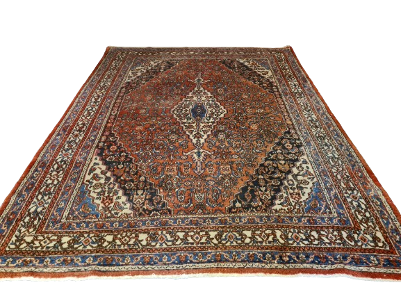 Antiker Königlicher Handgeknüpfter Sarough Mahal Perser Teppich 306x239cm