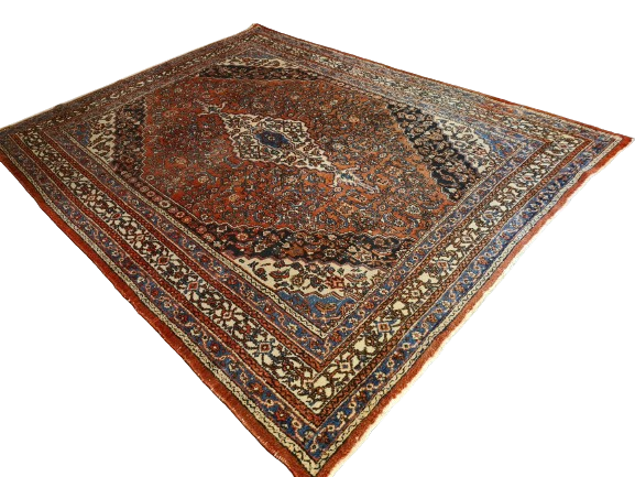 Antiker Königlicher Handgeknüpfter Sarough Mahal Perser Teppich 306x239cm