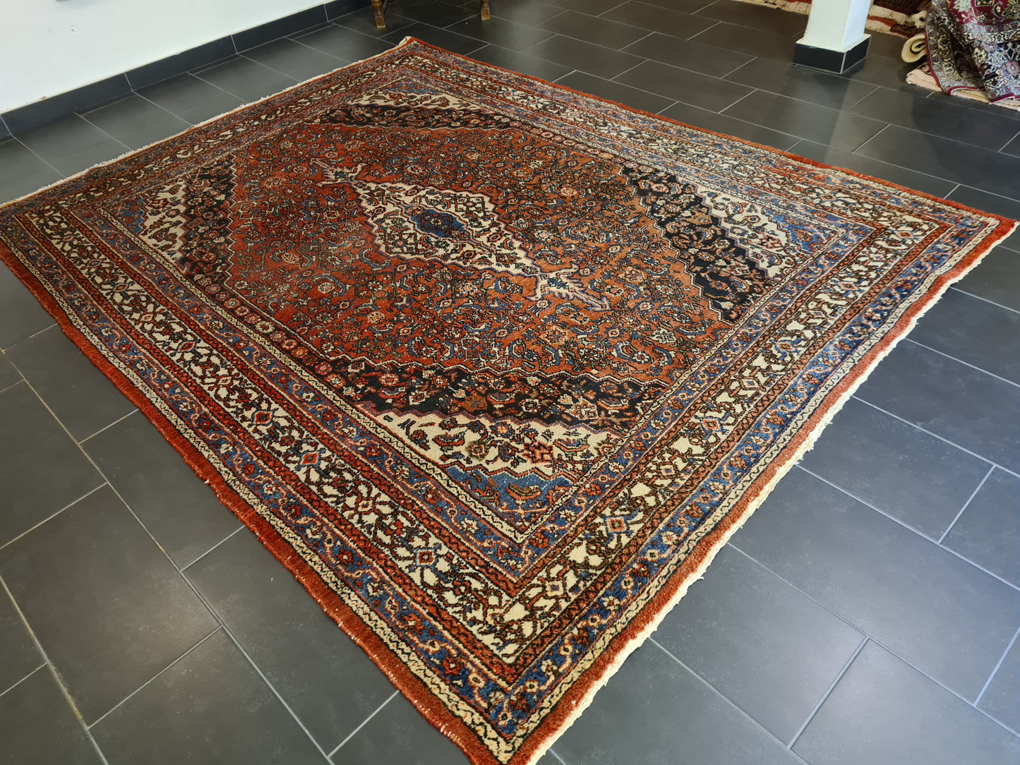 Antiker Königlicher Handgeknüpfter Sarough Mahal Perser Teppich 306x239cm