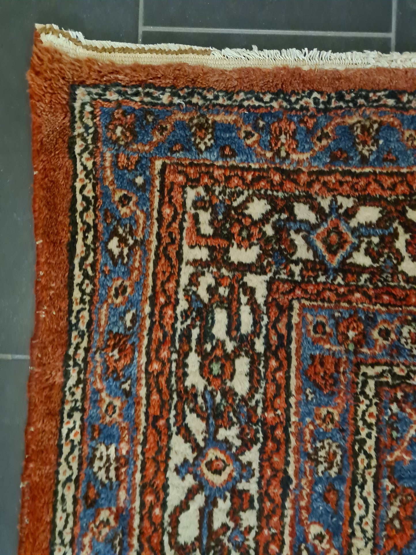 Antiker Königlicher Handgeknüpfter Sarough Mahal Perser Teppich 306x239cm