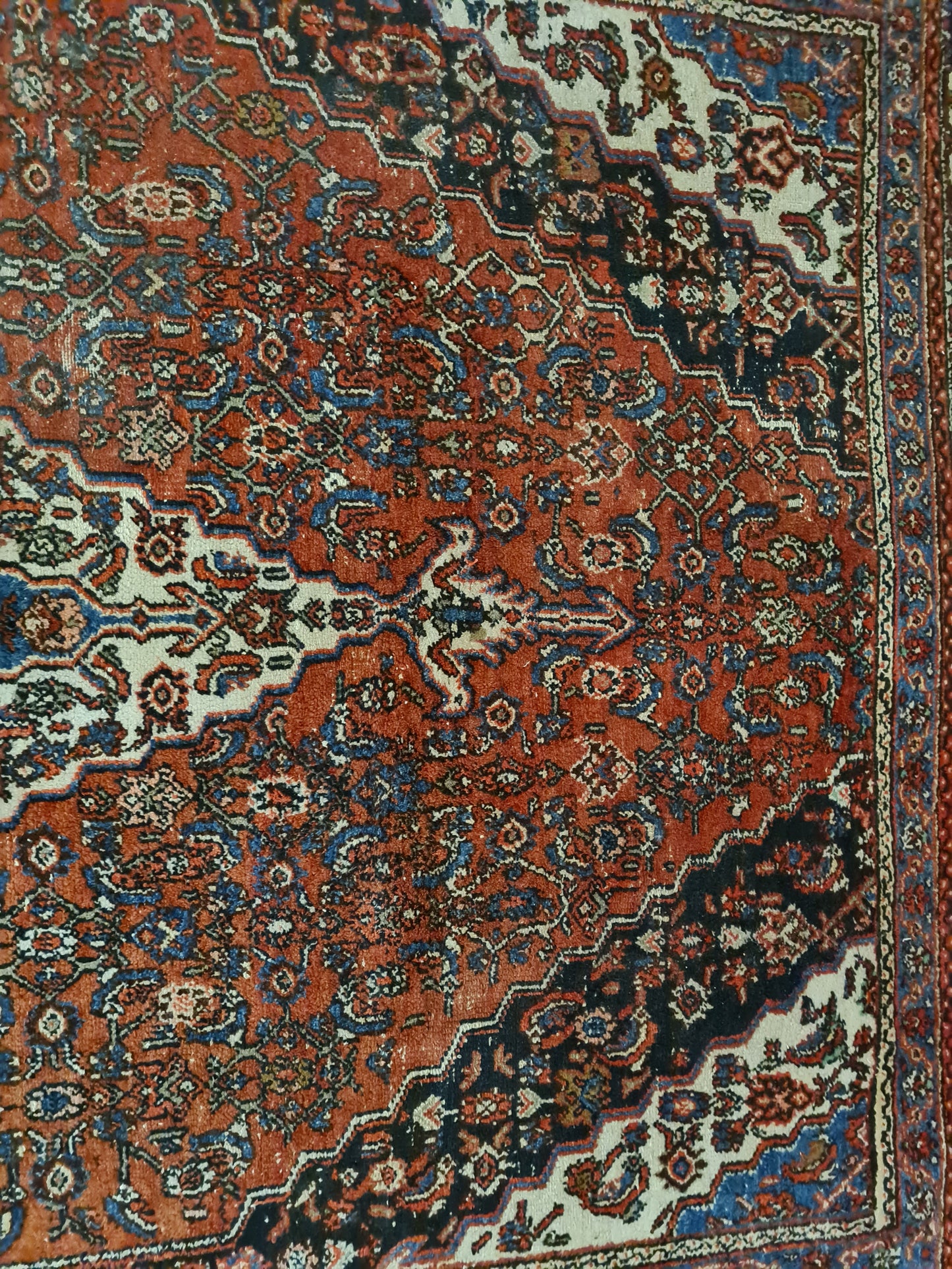 Antiker Königlicher Handgeknüpfter Sarough Mahal Perser Teppich 306x239cm