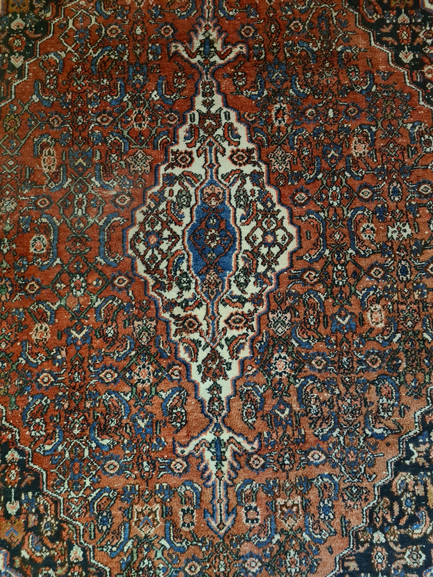 Antiker Königlicher Handgeknüpfter Sarough Mahal Perser Teppich 306x239cm