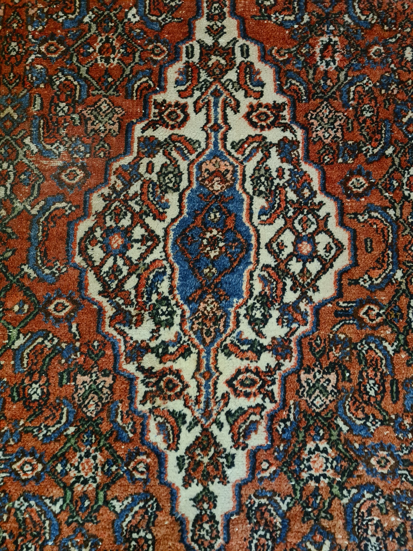 Antiker Königlicher Handgeknüpfter Sarough Mahal Perser Teppich 306x239cm