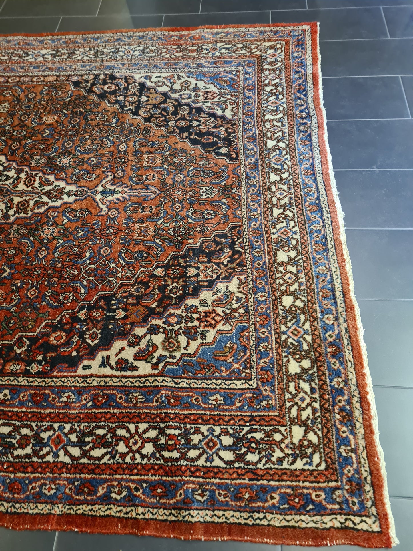 Antiker Königlicher Handgeknüpfter Sarough Mahal Perser Teppich 306x239cm