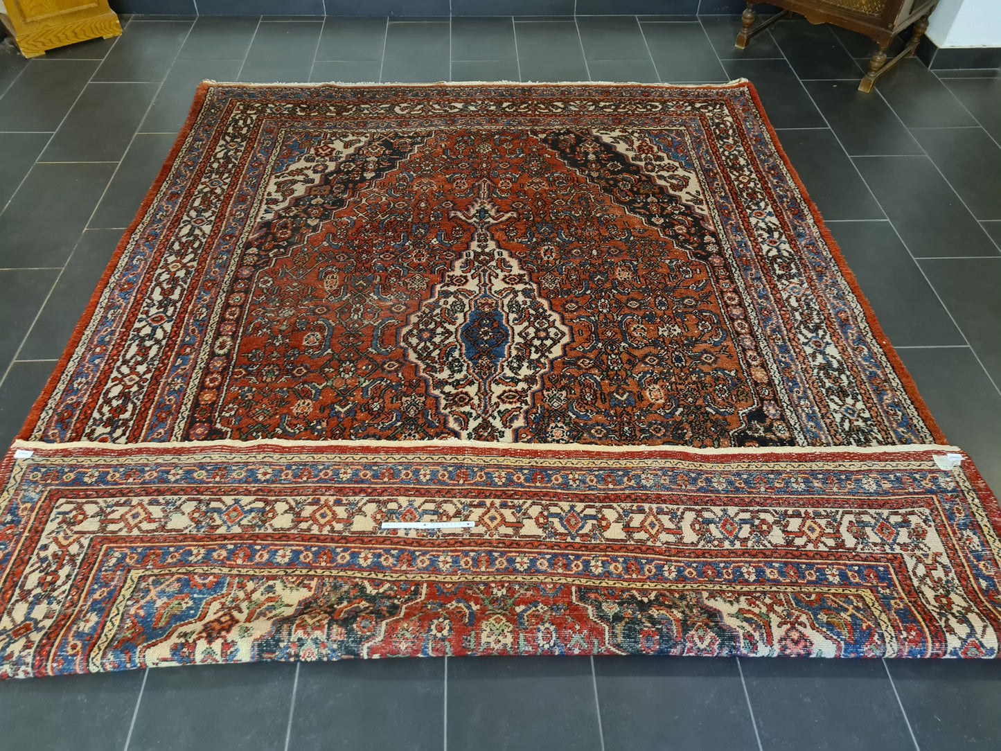 Antiker Königlicher Handgeknüpfter Sarough Mahal Perser Teppich 306x239cm