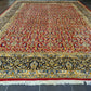 Feiner Königlicher Perser Kirman Handgeknüpfter Orientteppich 334x243cm