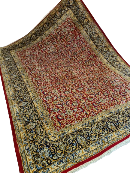 Feiner Königlicher Perser Kirman Handgeknüpfter Orientteppich 334x243cm