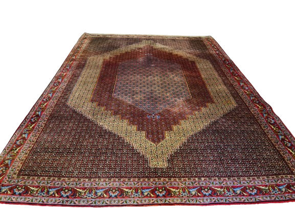 Königlicher Bidjar Perser Teppich Handgeknüpfter Orientteppich 352x255cm