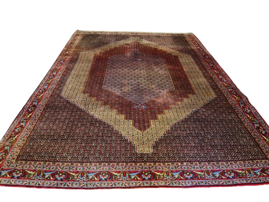 Königlicher Bidjar Perser Teppich Handgeknüpfter Orientteppich 352x255cm