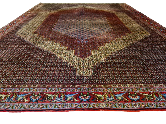 Königlicher Bidjar Perser Teppich Handgeknüpfter Orientteppich 352x255cm