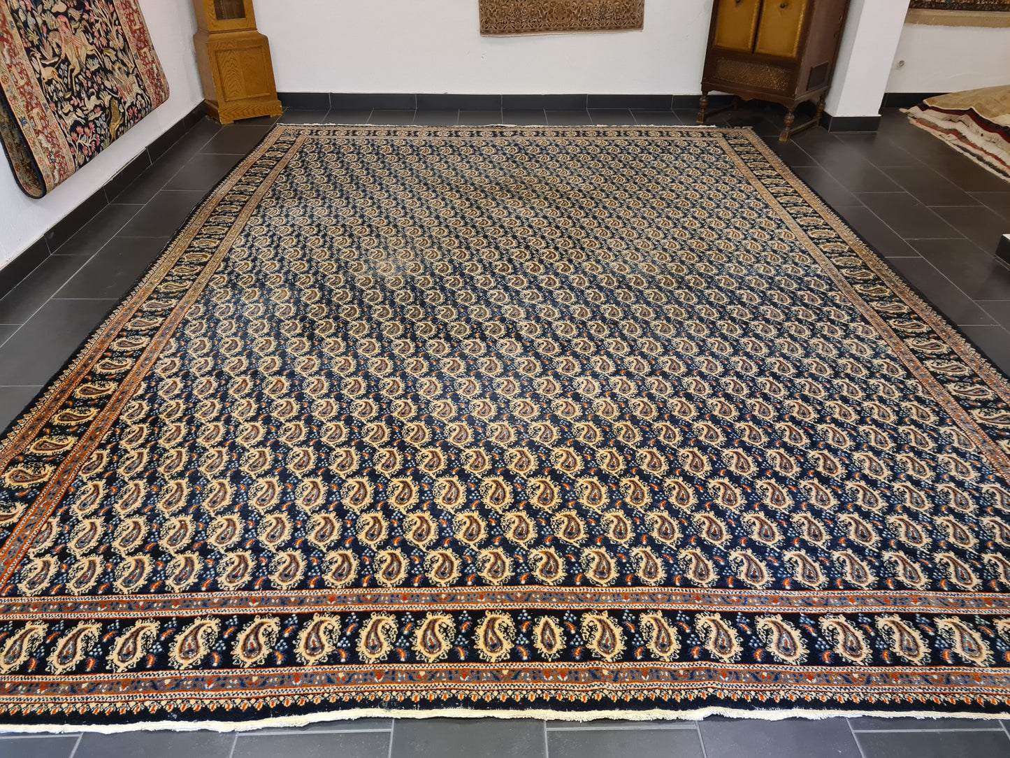 Königlicher Handgeknüpfter Perser Teppich Moud Orientteppich 420x320cm