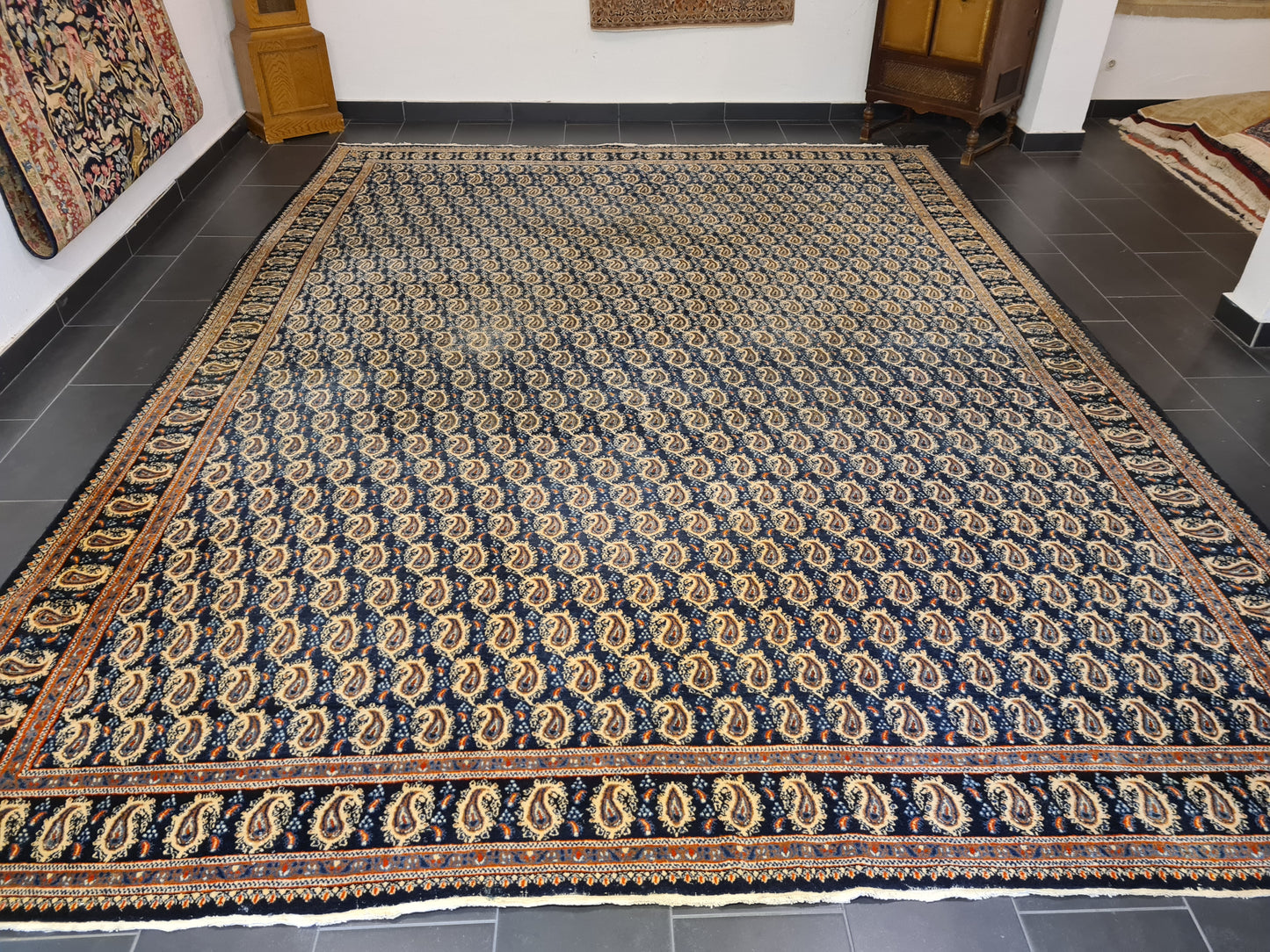 Königlicher Handgeknüpfter Perser Teppich Moud Orientteppich 420x320cm