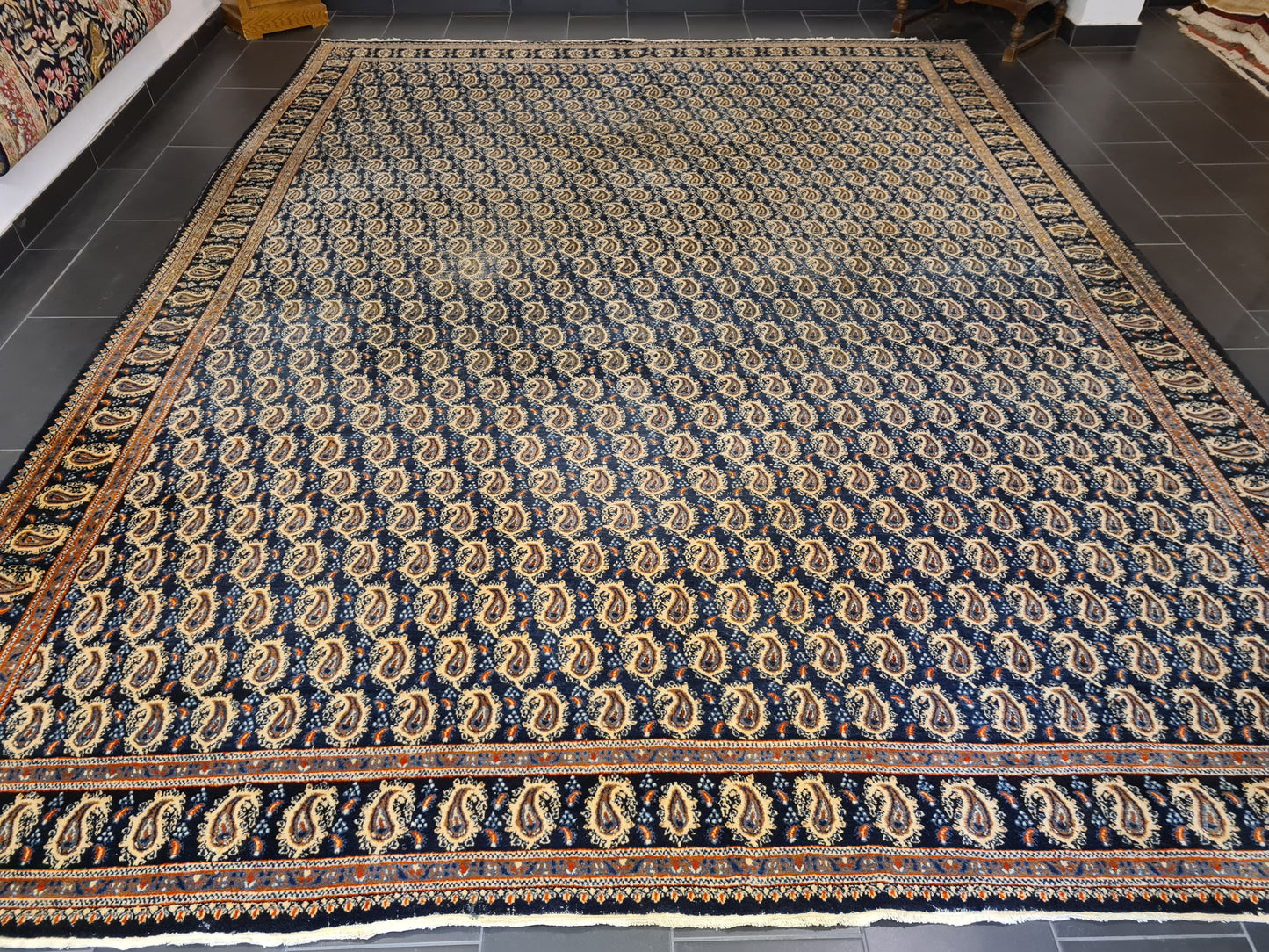 Königlicher Handgeknüpfter Perser Teppich Moud Orientteppich 420x320cm